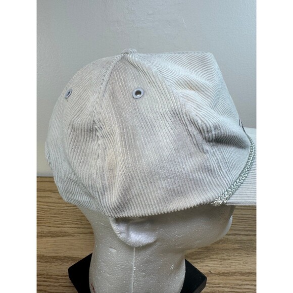 Vintage Lube Master Corduroy Hat Cap Snapback Embroidered Trucker Rope - Picture 5 of 10